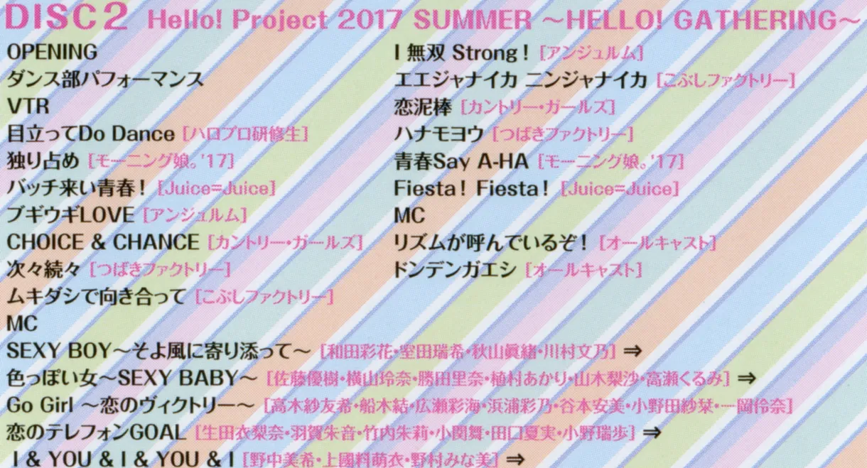 Hello! Project 2017 Summer ~HELLO! GATHERING~