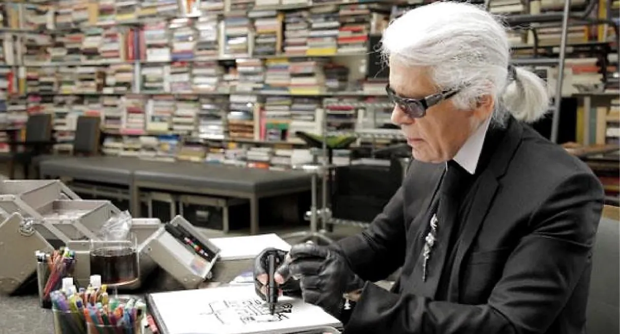 Karl Lagerfeld Sketches His Life