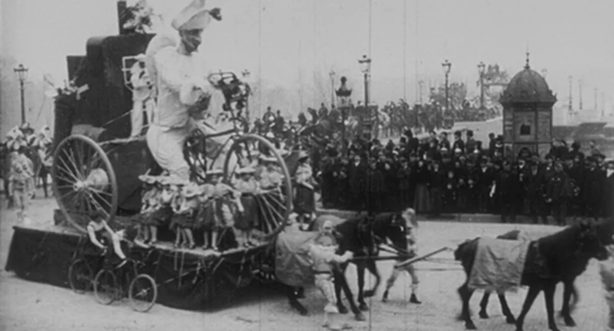 Paris, cortège du bœuf gras (char du prince du carnaval)