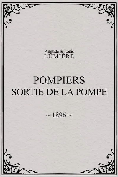 Pompiers : sortie de la pompe