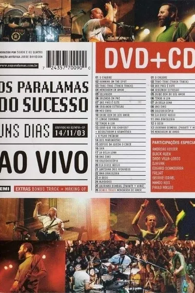 Os Paralamas do Sucesso - Uns Dias Ao Vivo