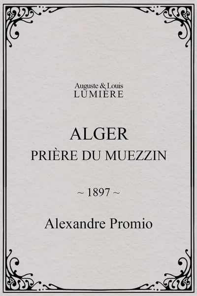 Alger : prière du muezzin