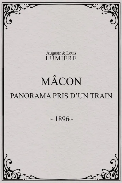 Mâcon : panorama pris d’un train